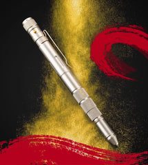 Multi Function Self Defense Tactical Pen Flashlight Case