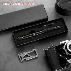 Multi Function Self Defense Tactical Pen Flashlight Case