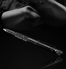 Multi Function Self Defense Tactical Pen Flashlight Case