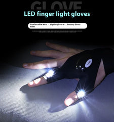 Emergency Repair Fishing Gloves Led Flashlight Gloves