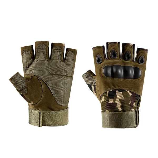 Tactical Gloves Half Finger Paintball Finger Gloves Protective Gear