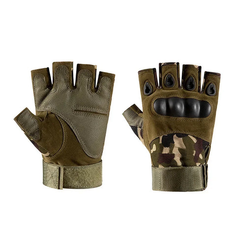 Tactical Gloves Half Finger Paintball Finger Gloves Protective Gear