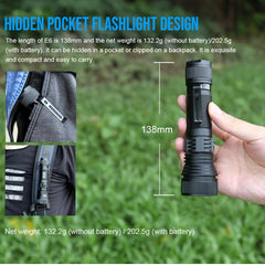 Zoomable LED Flashlight 1500Lumens  Long Range Torch