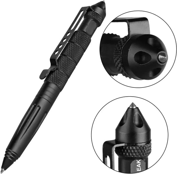 Tactical Pen Self Defense Tool with Glass Breaker Survival