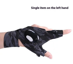 Emergency Repair Fishing Gloves Led Flashlight Gloves
