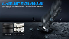 Zoomable LED Flashlight 1500Lumens  Long Range Torch