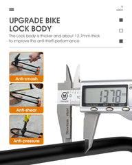Carbon Steel Bike U Lock Anti-Theft Secure Lock