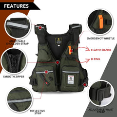 Men Professional Life Jacket Buoyancy Suit