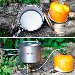 Lixada Titanium Cup Pot Ultralight Portable Cup