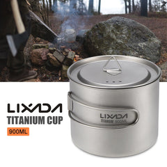 Lixada Titanium Cup Pot Ultralight Portable Cup