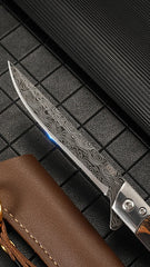 Damascus Folding Knife