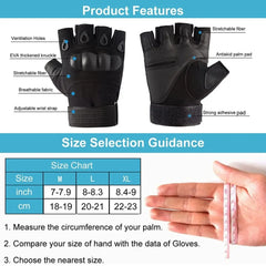 Tactical Gloves Half Finger Paintball Finger Gloves Protective Gear
