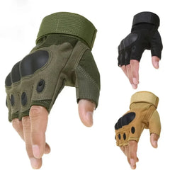 Tactical Gloves Half Finger Paintball Finger Gloves Protective Gear