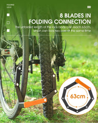 Foldable Bicycle Lock Security Anti-theft Cycling Lock