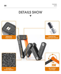 Foldable Bicycle Lock Security Anti-theft Cycling Lock