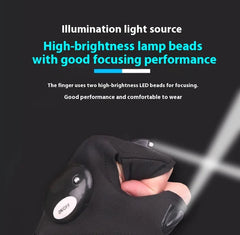 Emergency Repair Fishing Gloves Led Flashlight Gloves