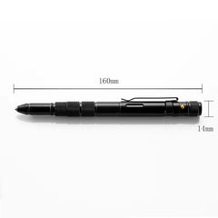 Multi Function Self Defense Tactical Pen Flashlight Case