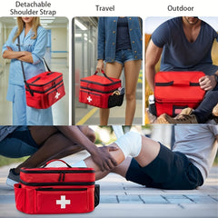 Travel medicine storage bag
