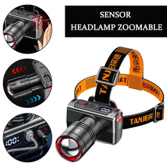 Rechargeable Headlamp Super Bright Head Light Outdoor Camping
