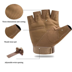 Tactical Gloves Half Finger Paintball Finger Gloves Protective Gear