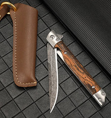 Damascus Folding Knife