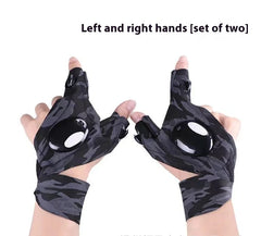 Emergency Repair Fishing Gloves Led Flashlight Gloves