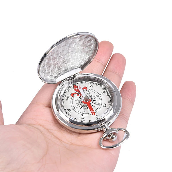 Pocket Watch Flip Compass Portable Hiking Compass