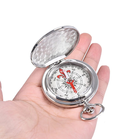 Pocket Watch Flip Compass Portable Hiking Compass