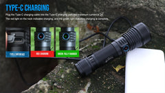 Zoomable LED Flashlight 1500Lumens  Long Range Torch