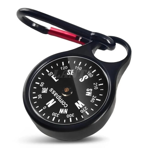 Upgraded Waterproof Compass Keychain Zinc Alloy Camping