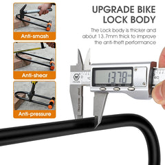 Carbon Steel Bike U Lock Anti-Theft Secure Lock