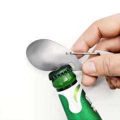 Multi functional pure titanium dual-use fork spoon