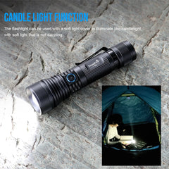 Zoomable LED Flashlight 1500Lumens  Long Range Torch