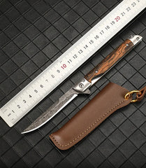 Damascus Folding Knife