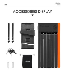 Foldable Bicycle Lock Security Anti-theft Cycling Lock