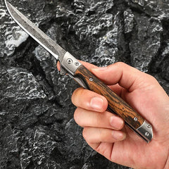 Damascus Folding Knife