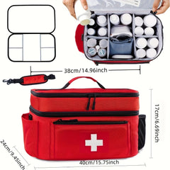 Travel medicine storage bag