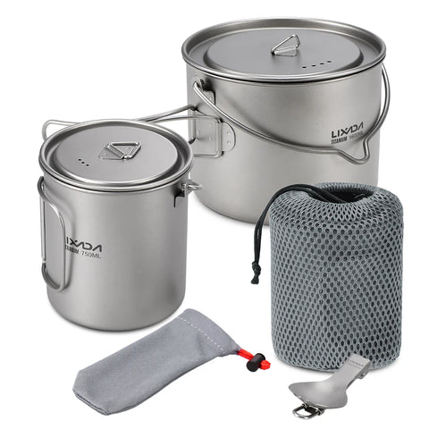 Lixada Titanium Cup Pot Ultralight Portable Cup