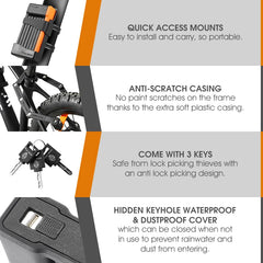 Foldable Bicycle Lock Security Anti-theft Cycling Lock