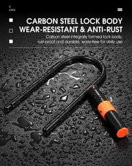 Carbon Steel Bike U Lock Anti-Theft Secure Lock