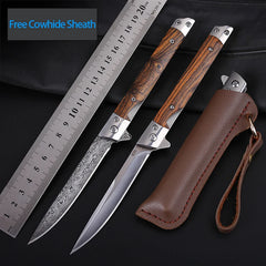 Damascus Folding Knife