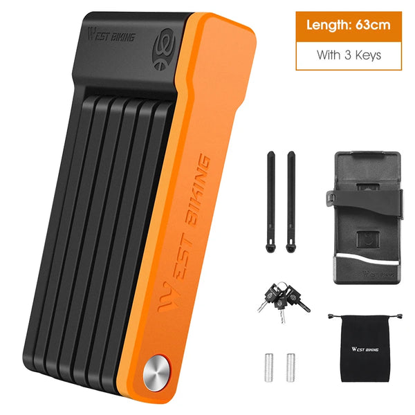 Foldable Bicycle Lock Security Anti-theft Cycling Lock