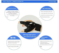 Emergency Repair Fishing Gloves Led Flashlight Gloves