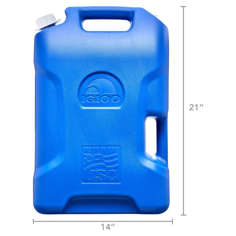 Blue Water Storage Container Camping & Emergency Water Jug