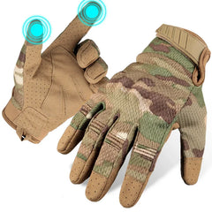 Camo Touch Screen Multicam Tactical Full Finger Gloves