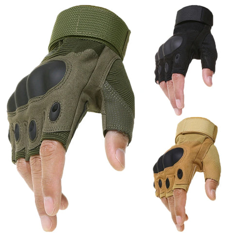 Tactical fingerless gloves