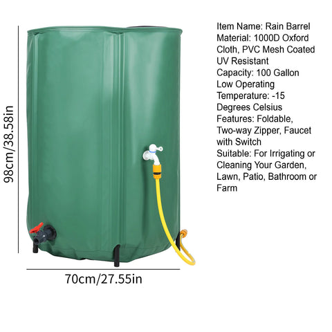 Large Capacity Water Storage Bladder Water Tank Camping