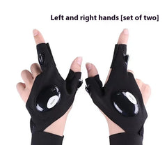 Emergency Repair Fishing Gloves Led Flashlight Gloves